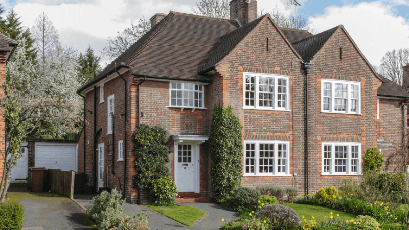 uk home with porch